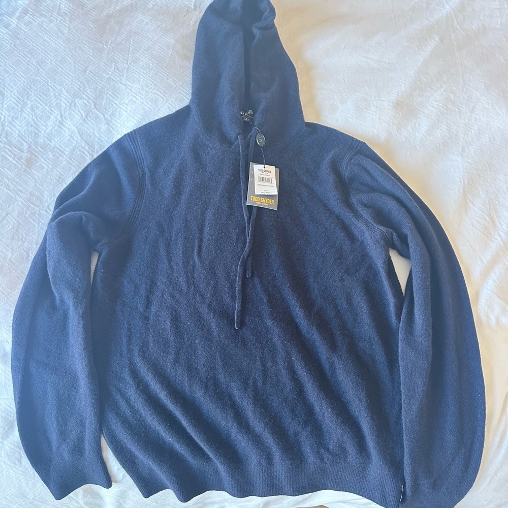 Men's Navy Blue Cashmere Sweater